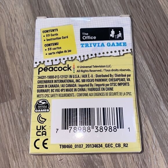 The office trivia game by spin master card game Michael Scott Pam Jim game night - Picture 2 of 3